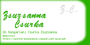zsuzsanna csurka business card